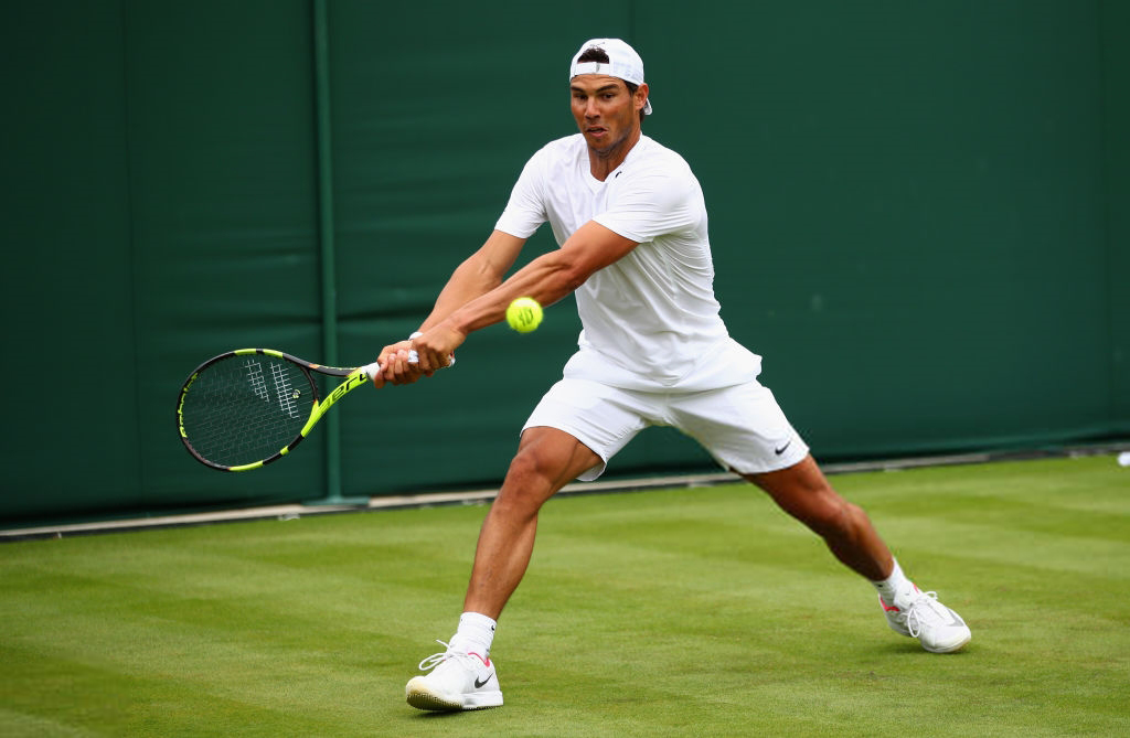 Rafael Nadal at wimbledon 2017 Saturday practice photo (16) Rafael