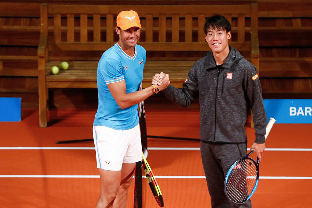 Rafael Nadal and Kei Nishikori 2019 Barcelona Open (2) – Rafael Nadal Fans