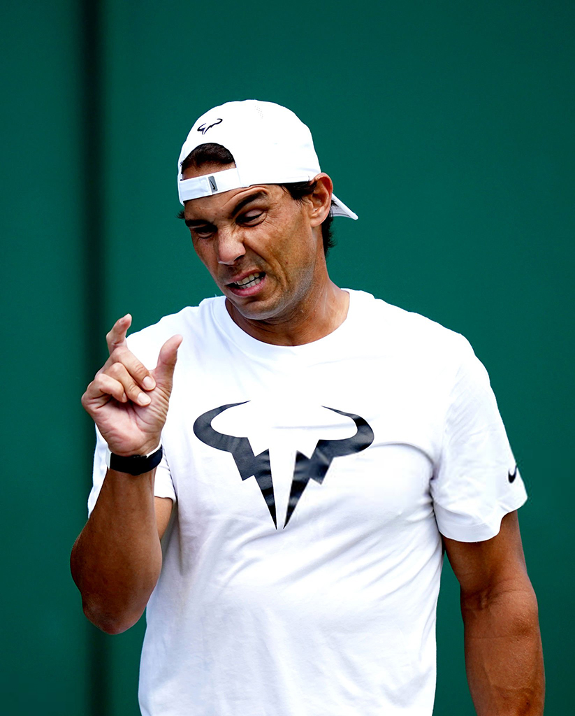 Wimbledon 2022 Monday practice photos Rafael Nadal Fans